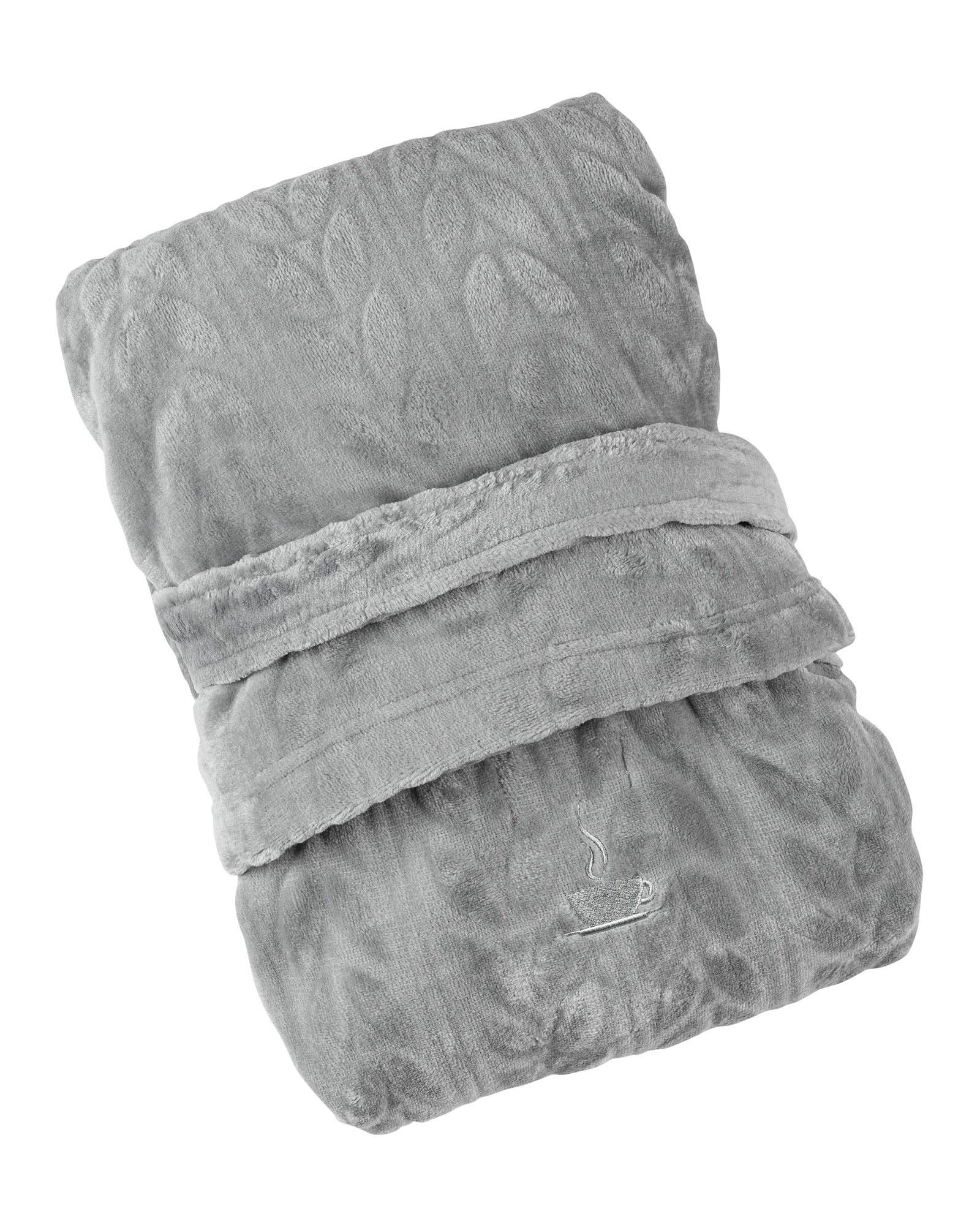 LATTELOVE – wholesale Robe – Women's – Coffee Shoppe Cozy Textured Plush Robe4