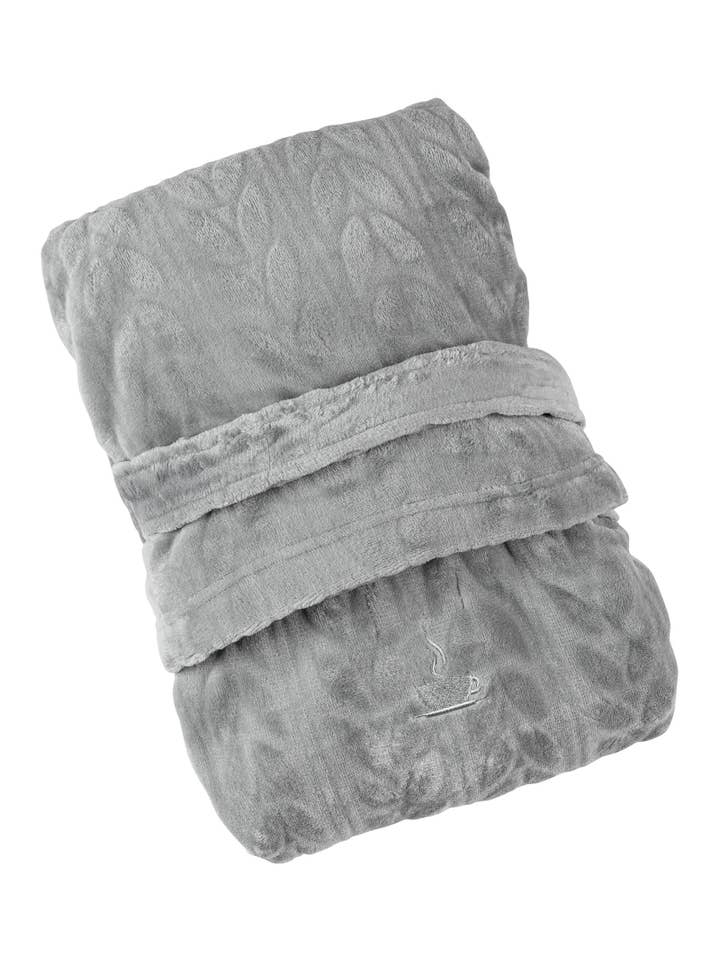 LATTELOVE by Coffee Shoppe - Wholesale Robe - Women's - Coffee Shoppe Cozy Textured Plush Robe4