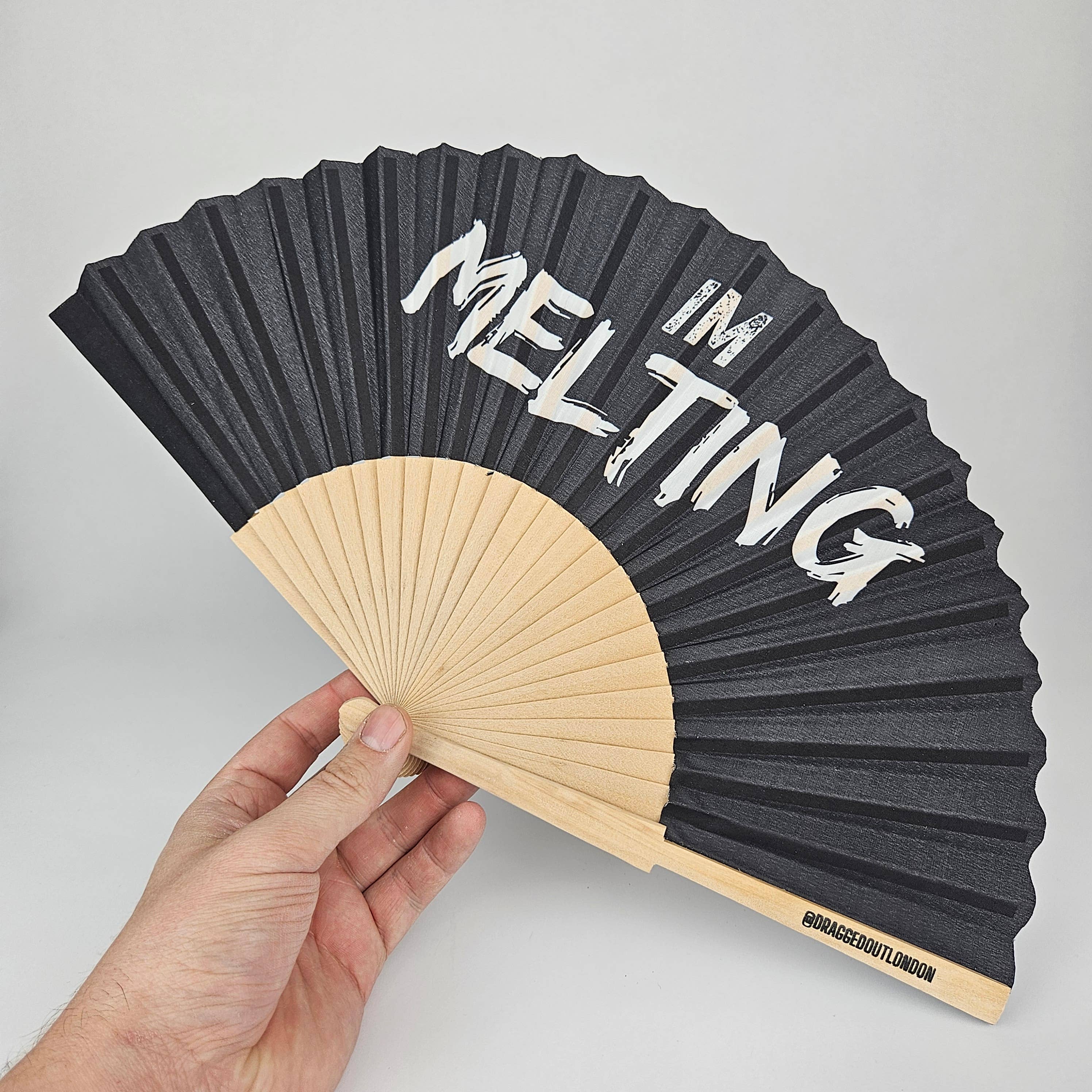 Dragged out - Wholesale Handheld Folding Fan - Small Folding Wood Hand Fan – Im Melting2