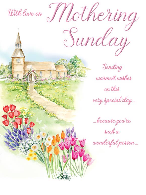 Carte de la fête des mères, Dimanche des mères, Église pour la vente par Piccadilly Greetings