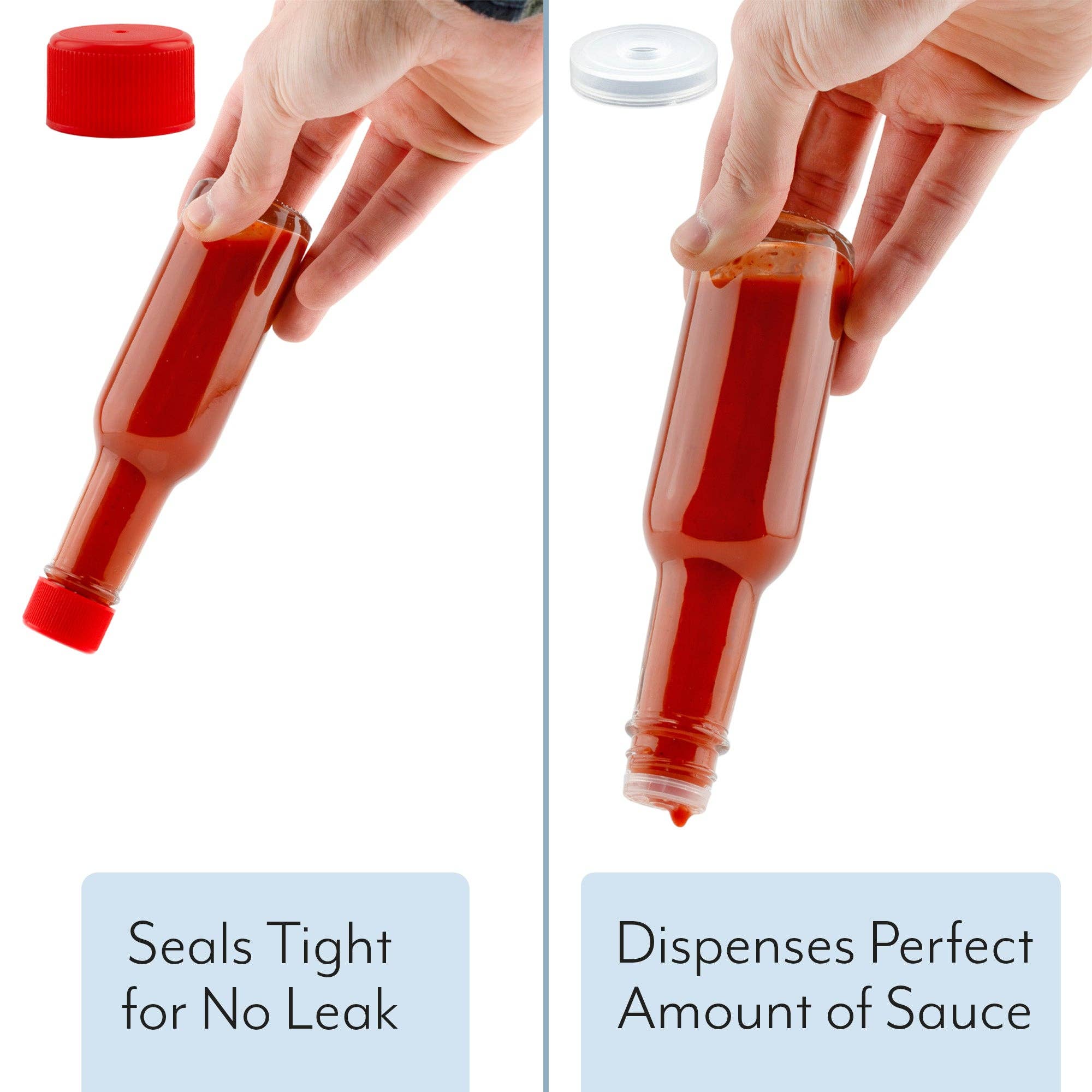 Kurated Korner - Wholesale Food Storage Container - Cornucopia 3oz Mini Hot Sauce Bottles or Replacements Parts8