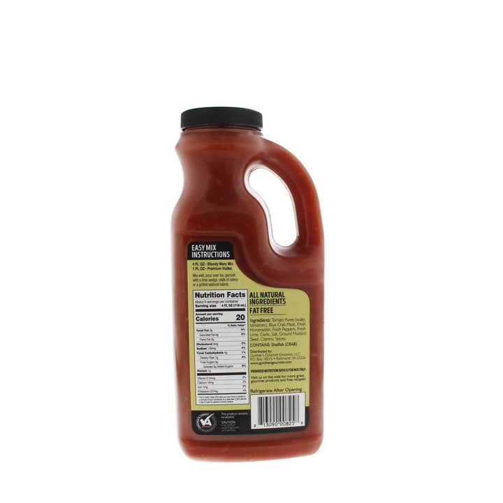 Gunther's Gourmet Groceries, LLC - Wholesale Cocktail Mix/Syrup - Chesapeake Reserve Bloody Mary Mix with Blue Crab 1