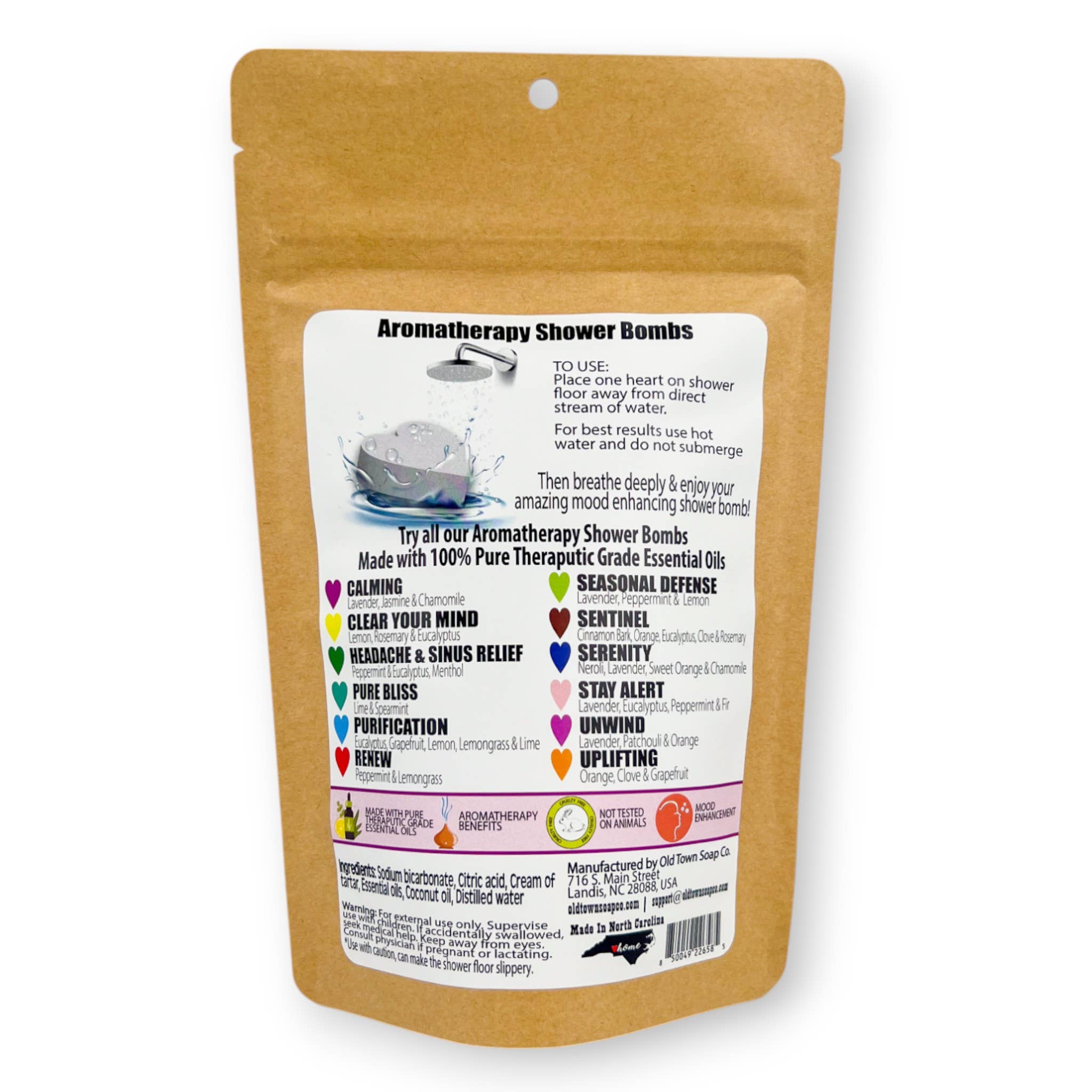 Old Town Soap Co. - Wholesale Shower Steamer/Bomb - Shower Bombs/Steamers -8 Pack -Avail in 12 Blends #1 Seller12