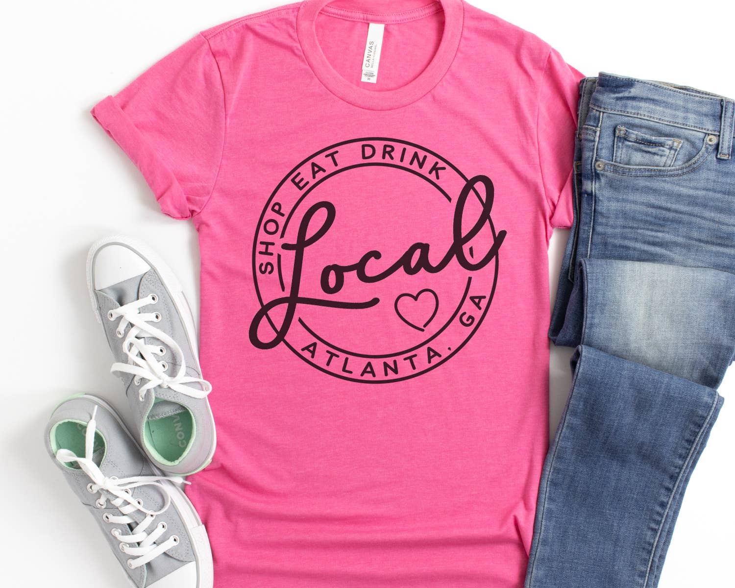 Quotable Life - Vente T-shirt à imprimés – femme - T-shirt personnalisé Local Circle Shop Eat Drink NOUVELLES COULEURS3