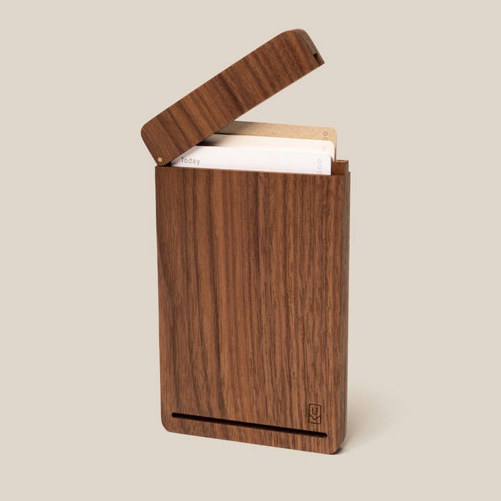 UGMONK - Wholesale Card Holder - Unisex - Analog Travel Case (Walnut)