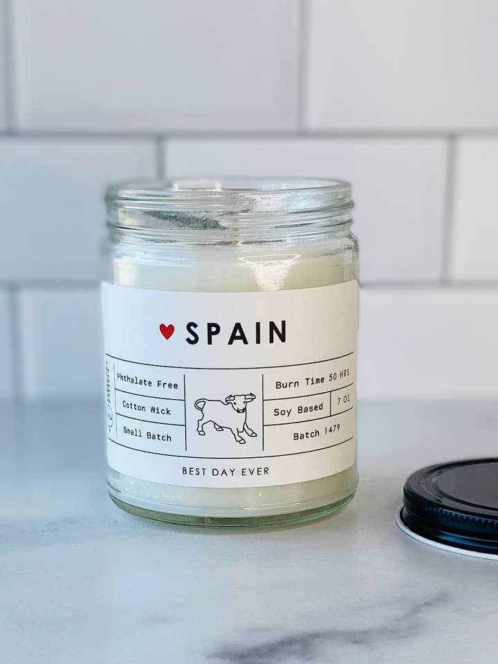 Spain Candle for wholesale by Rambling Caravan