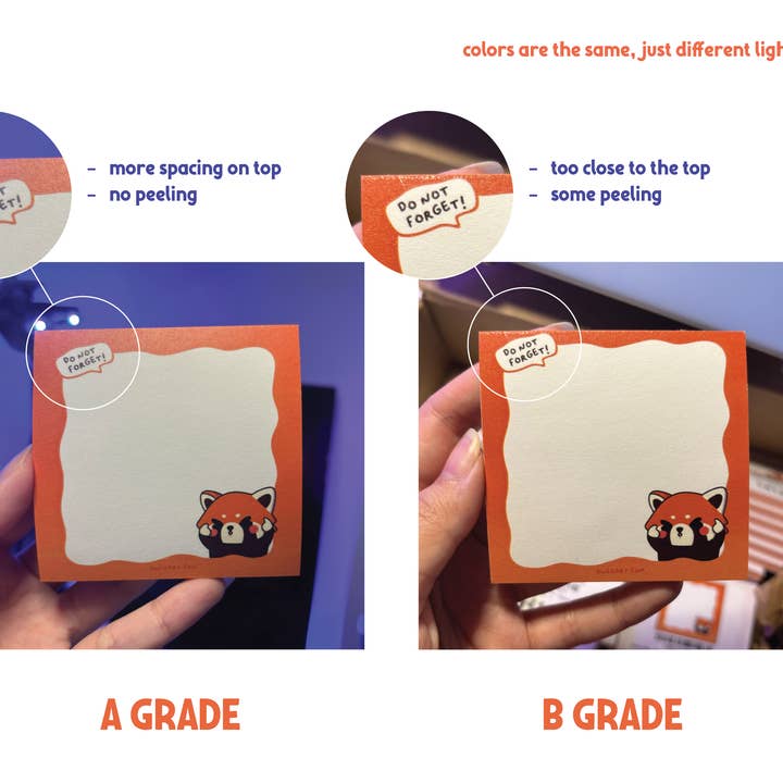 owloArt - Wholesale Sticky Notes - Red Panda Sticky Note1