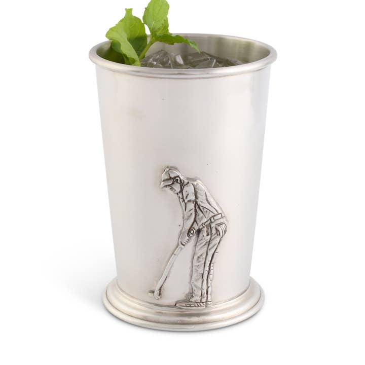 Vagabond House - Wholesale Cocktail/Liquor Glass - Pewter Golfer Mint Julip Cup0