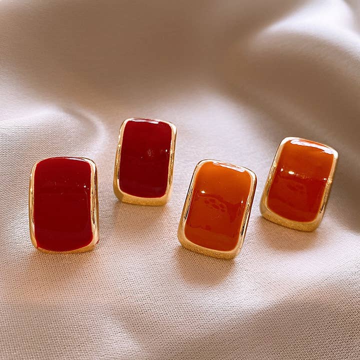 ACCITY - Wholesale Stud/Post Earrings - RETRO OIL DROP CASUAL VERSATILE EARRINGS_CWASC13265