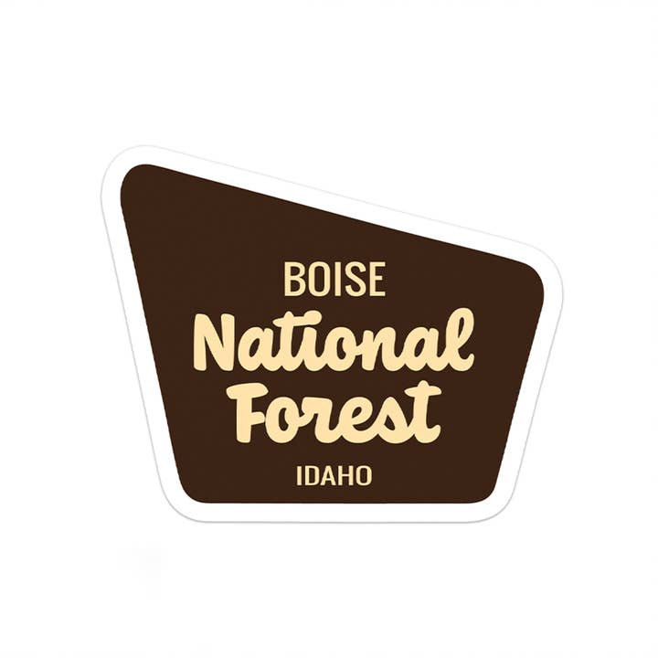 Boise National Forest Sticker for wholesale by Albion Mercantile Co.
