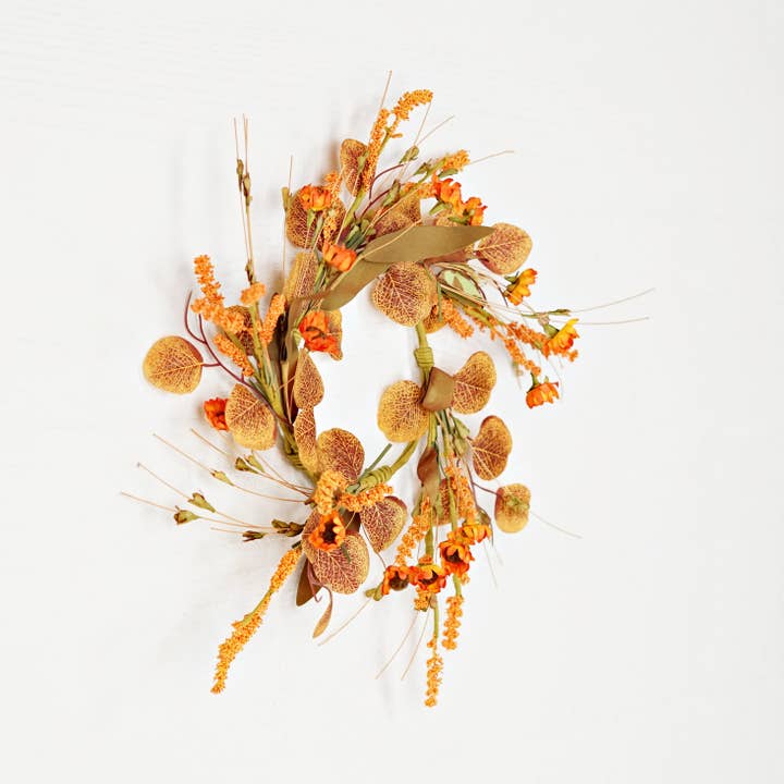 Holiday Depot Inc. - Wholesale Wreath - 530252- 14in(6.5)Wreath-Fall Mix Country Daisy Garden-2