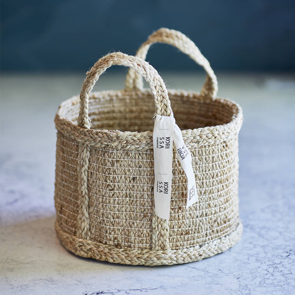 KORISSA - Wholesale Basket - Handwoven Wicker Storage Basket • Bono Basket with Handle4
