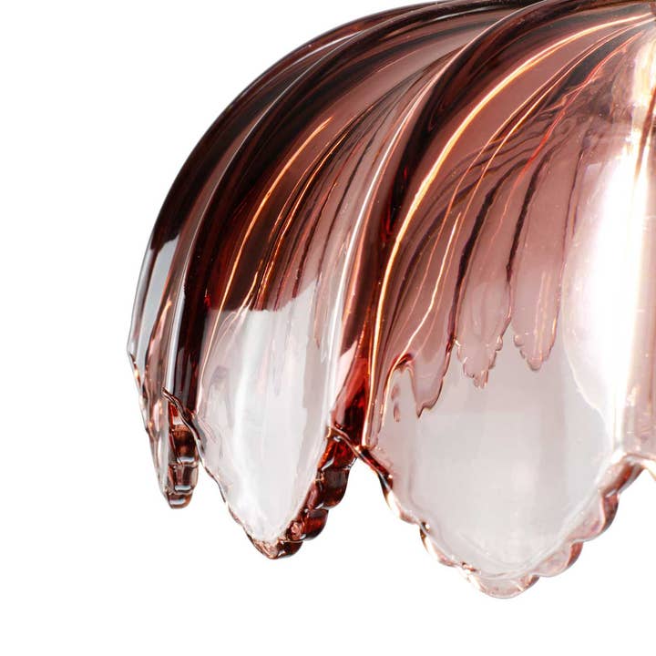 C-Création - Wholesale Chandelier/Hanging Light - Retro-style colored glass pendant Petal28