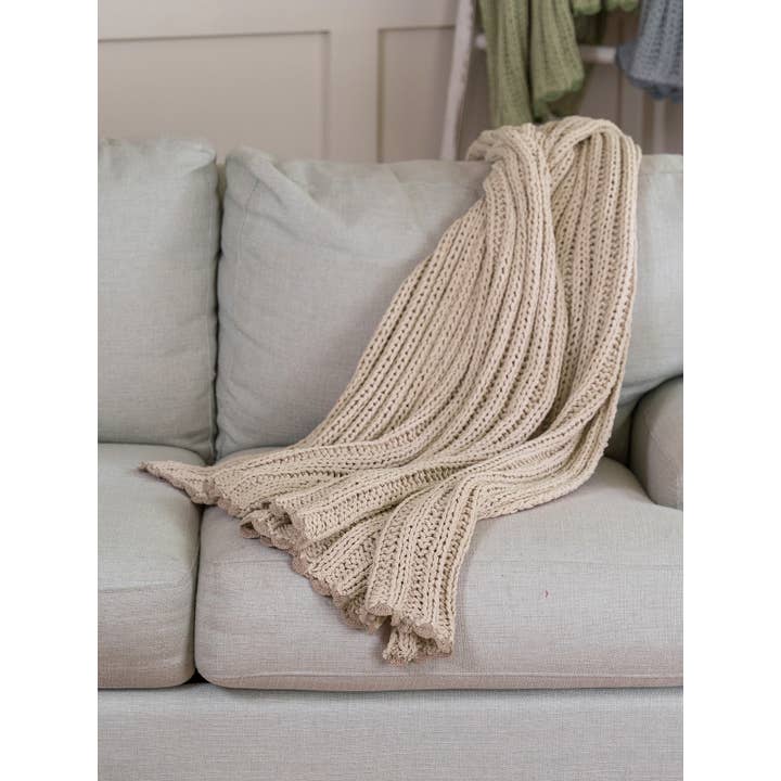 Bekväm stickad pläd för wholesale av April Cornell