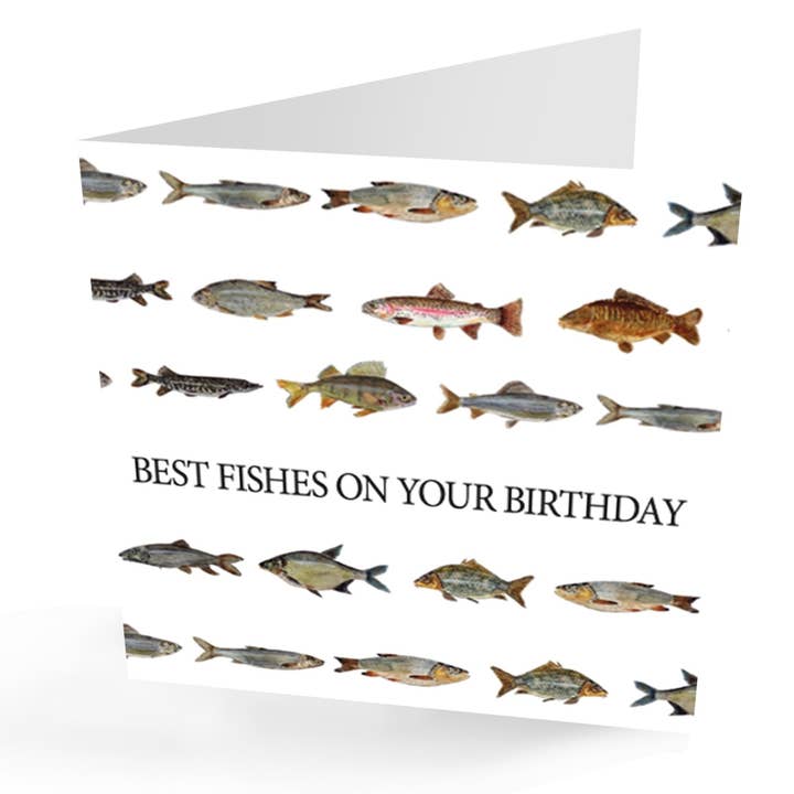 Best Fishes On Your Birthday' Card. Fishing Birthday Card for wholesale by presentingperfection