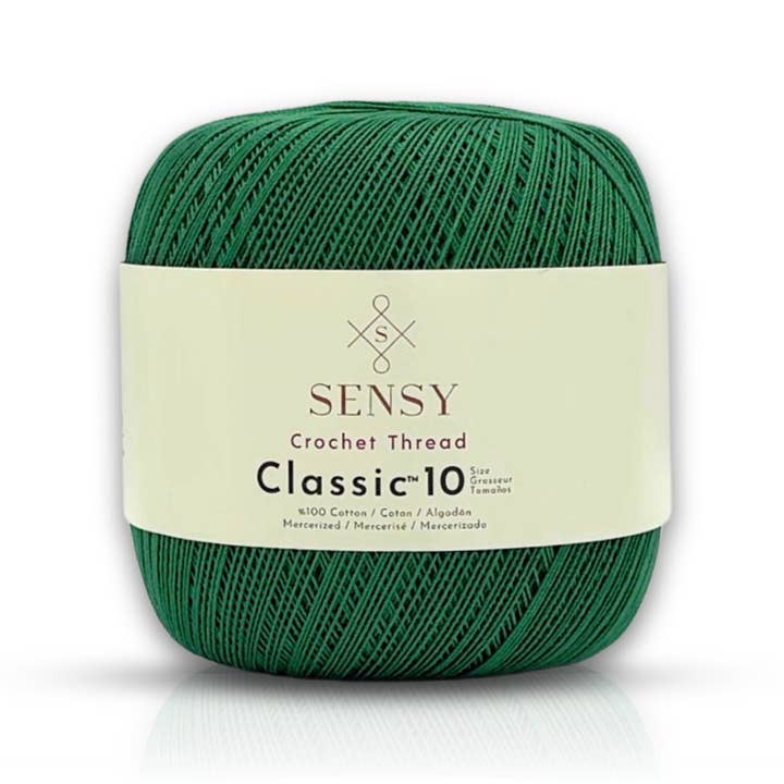 Sensy - Wholesale Yarn - Sensy Crochet Thread Classic Size 10, 100% Mercerized Giza Cotton, 617 Yards, Gauge 0 Lace12
