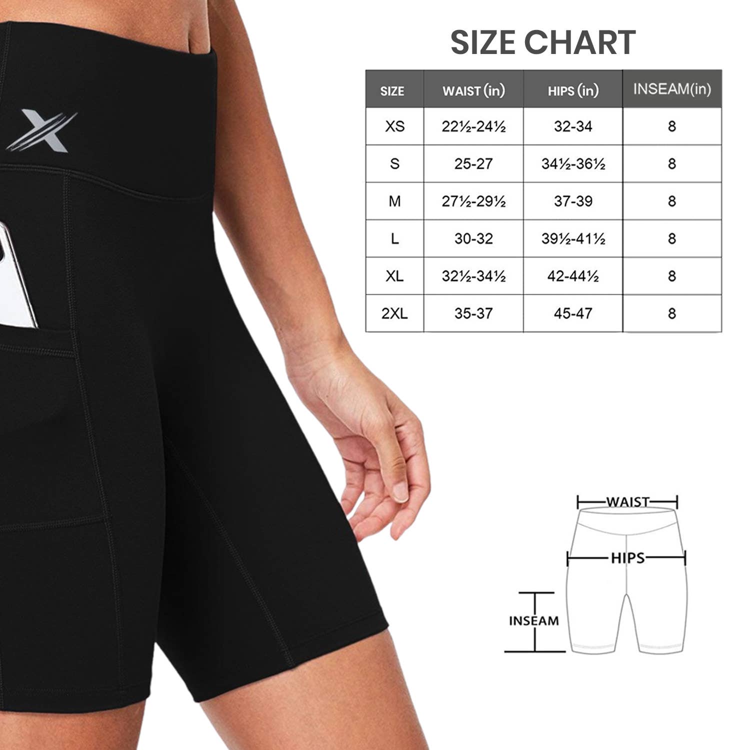 The American Gift Company (TAGCO) - Wholesale Athletic shorts – Women's - Women's High Waist Breathable Training Yoga Shorts2