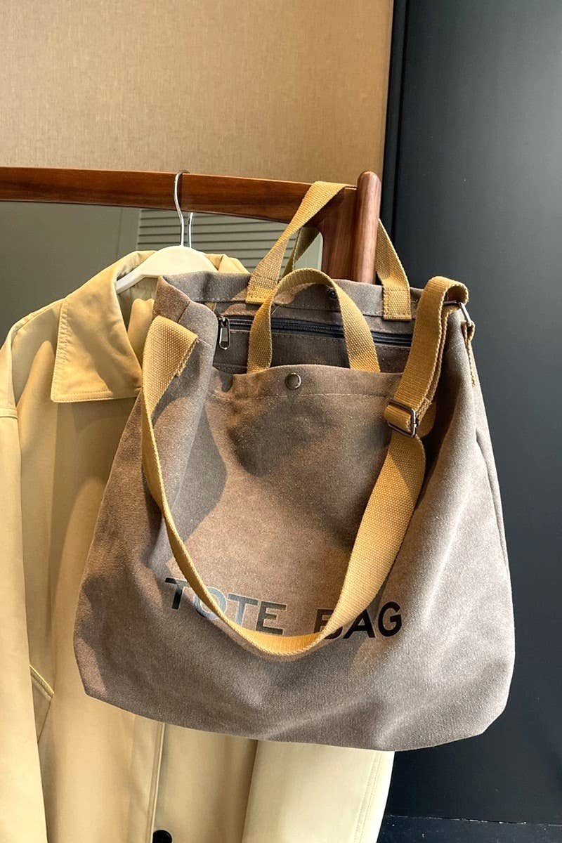 Vanilla Monkey - Wholesale Tote Bag - Women's - Minimalist Large Capacity Canvas Shoulder Tote Bag5