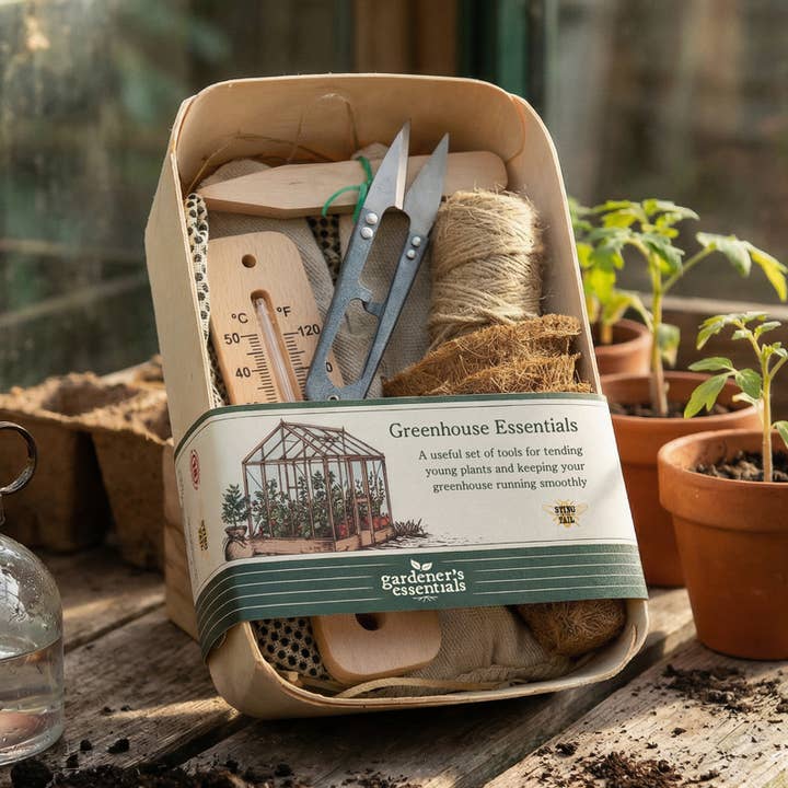 GARDENER'S ESSENTIALS - GREENHOUSE ESSENTIALS KIT for wholesale by Sting in the Tail Ltd