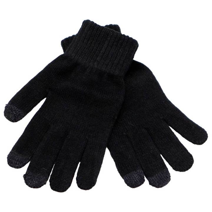 Cap Zone - Vendita all'ingrosso Guanti - Uomo - Guanti invernali touchscreen neutri scuri da uomo1