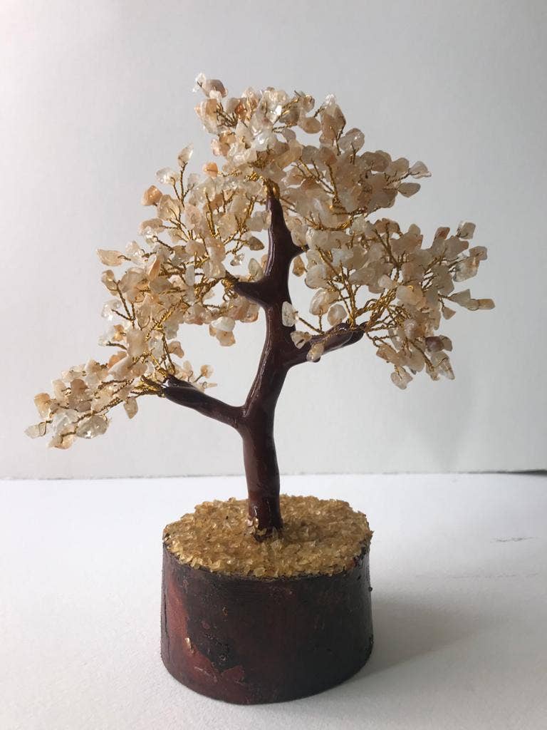 jiomind - Vendita all'ingrosso Decorazioni da tavolo - Albero di pietra preziosa citrino (albero da 500 chips, filo dorato)2