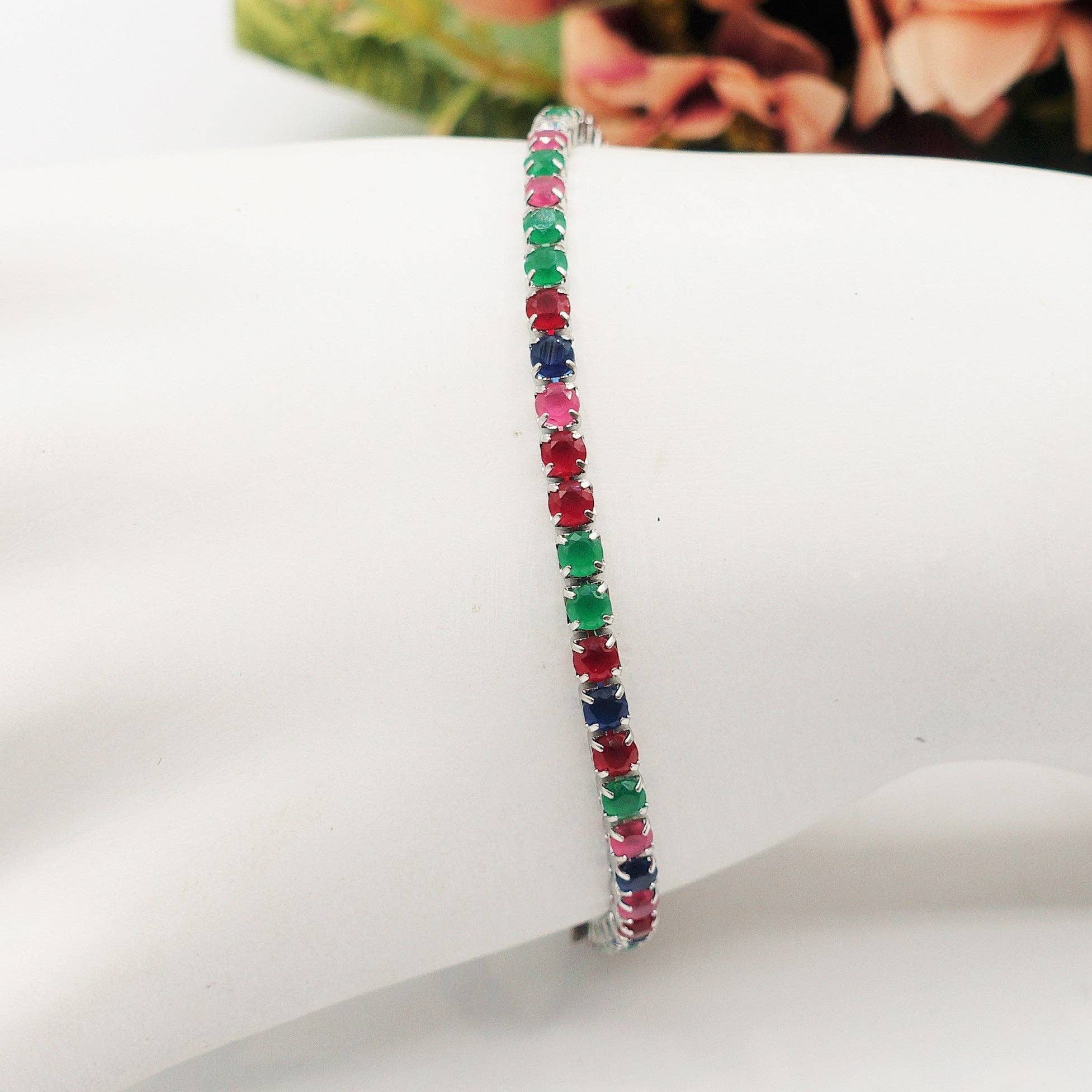 Daemon srls - Wholesale Tennisarmbanden - ALICIA ~ Tennisarmband van roestvrij staal met cubic zirconia15