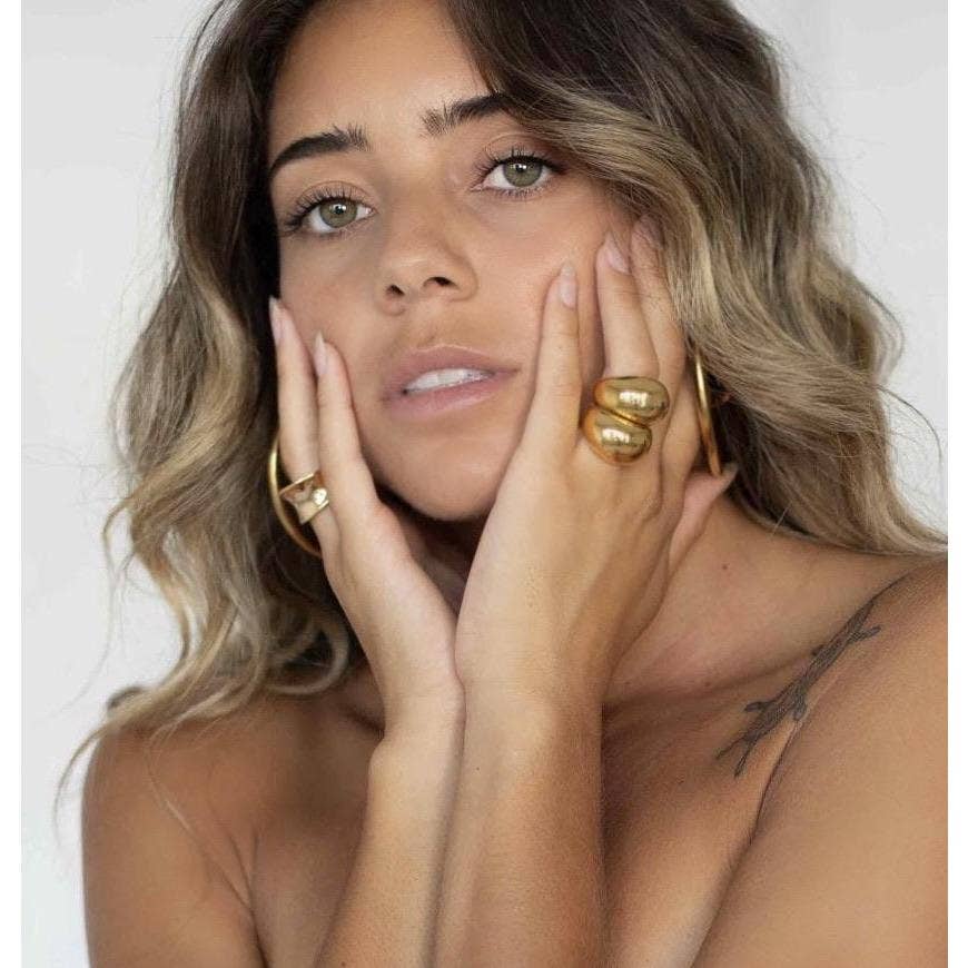 Gold Mason Dome Ring for wholesale on Faire4