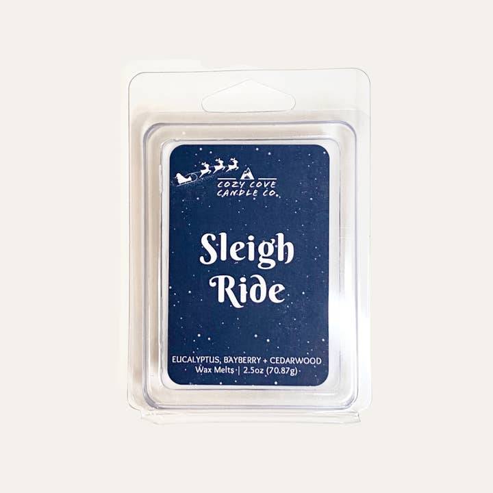 Sleigh Ride | Scented Wax Melts 2.5 oz. for wholesale by Cozy Cove Candle Co LLC