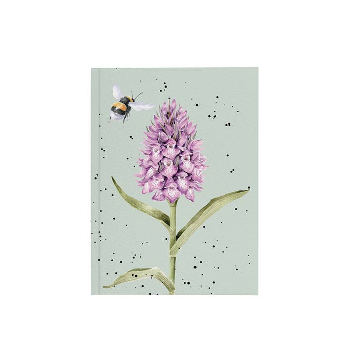 Wrendale Designs - Wholesale Notebook - A6 Bee Notebook - Marsh Orchid
