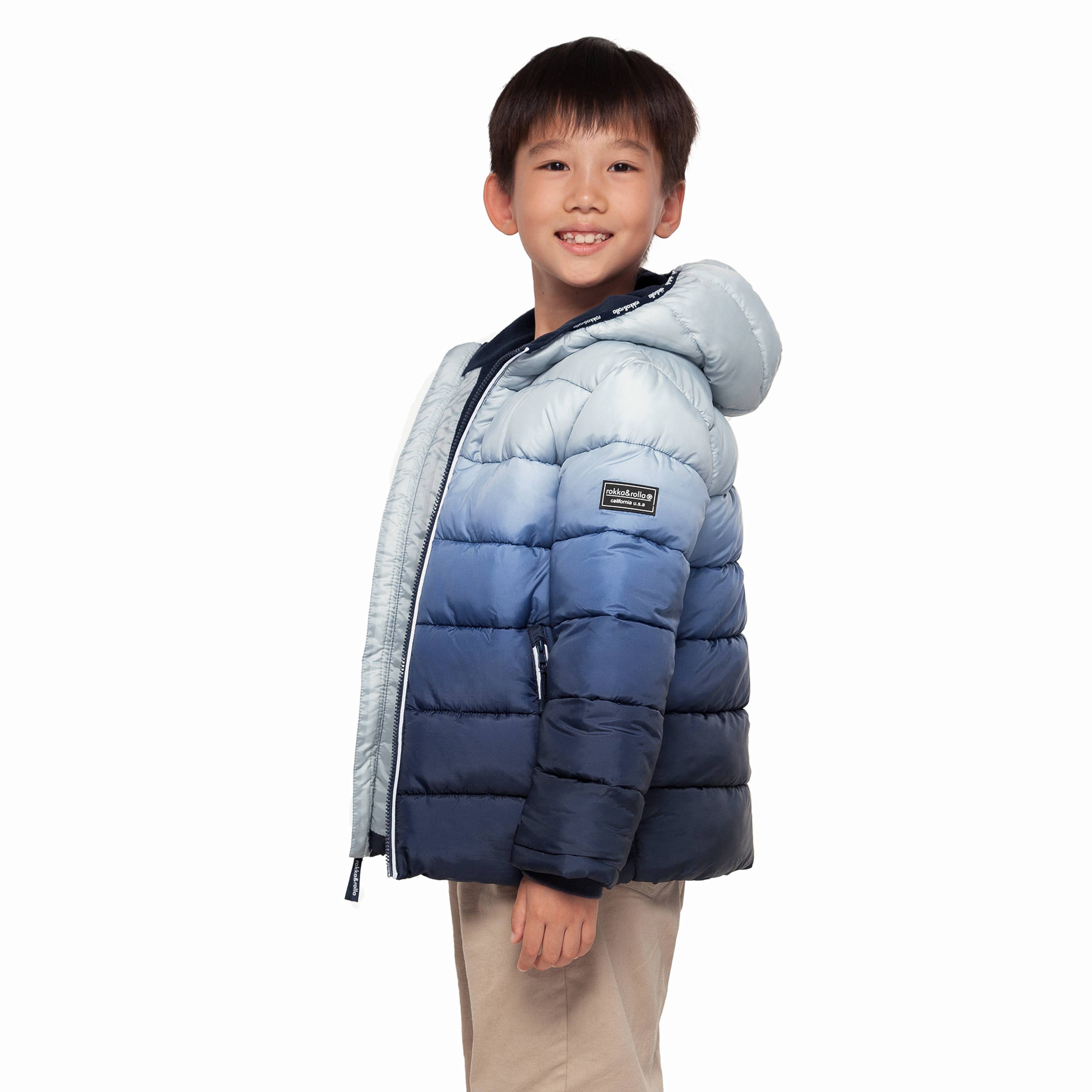 Rokka & Rolla - Wholesale Puffer Jacket - Kids - Boys' Heavy Winter Puffer Coat Bubble Jacket26