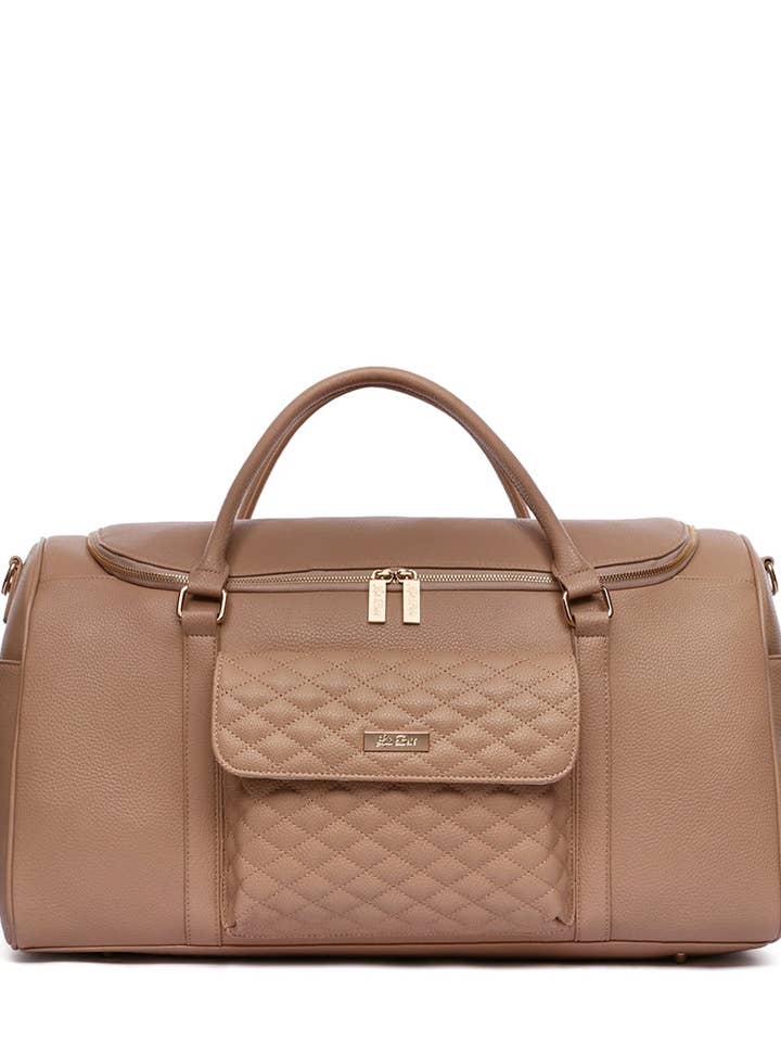 Monaco Travel Bag | Latte Brown for wholesale by Luli Bebe