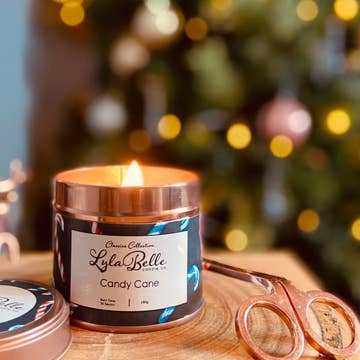 Vela de estaño Candy para venta al por mayor de Lyla Belle Candle Co.