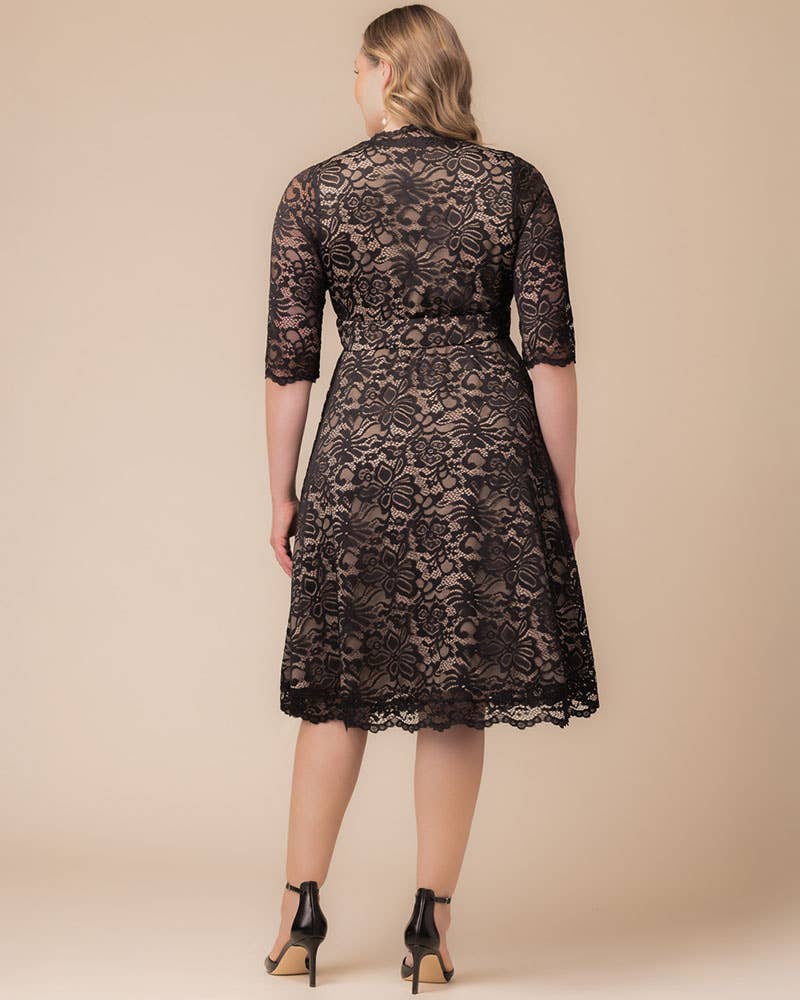 Kiyonna - Vente Robe – femme - Robe cocktail Mademoiselle en dentelle - Taille plus10