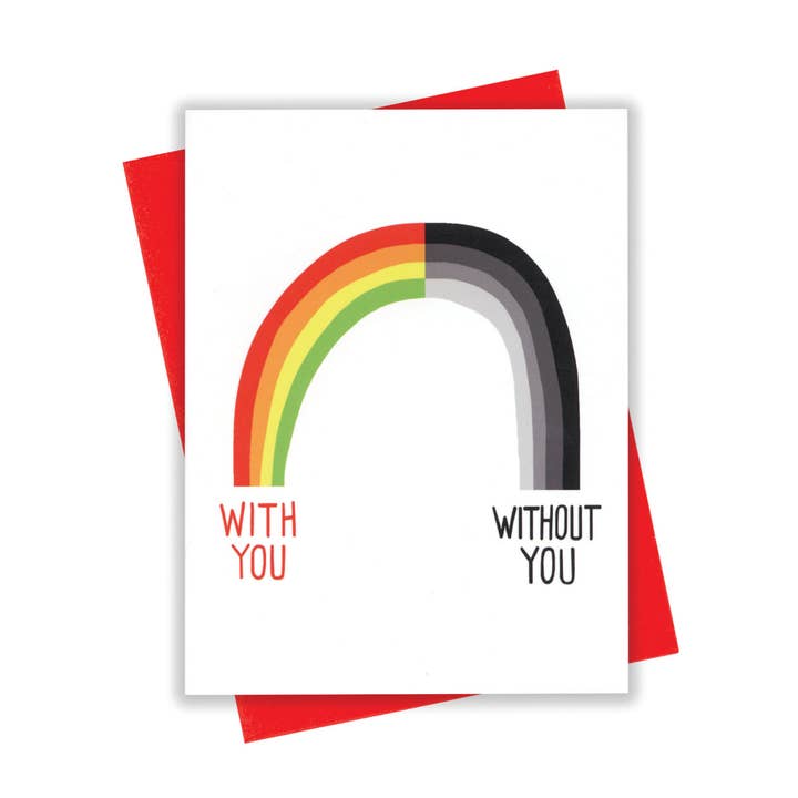 With/Out You Rainbow Card for wholesale by xou