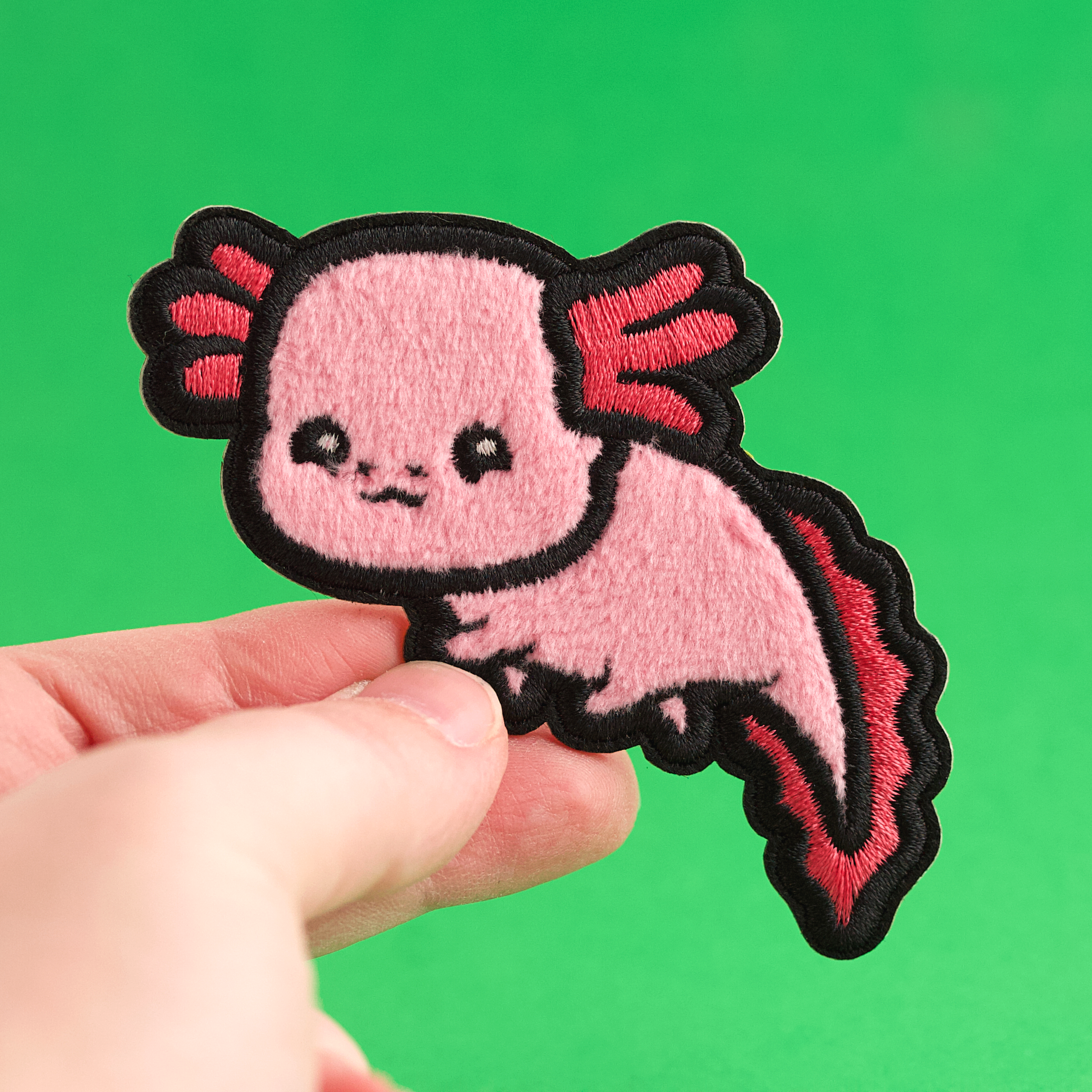 LuxCups Creative - Wholesale Patch - Axolotl Fuzzy Patch3