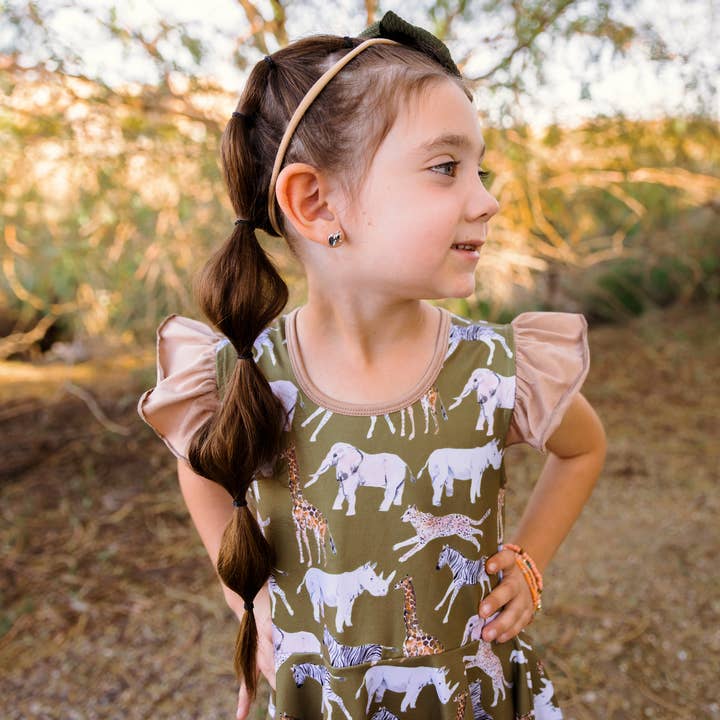 Safari Twirl Kjole for engroshandel hos JustForLittles