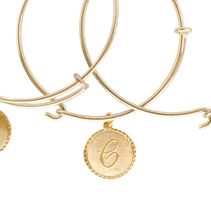VINTAGE MONOGRAM COIN BANGLE PROGRAM (KIT OF 20) for wholesale by The Luxe Group