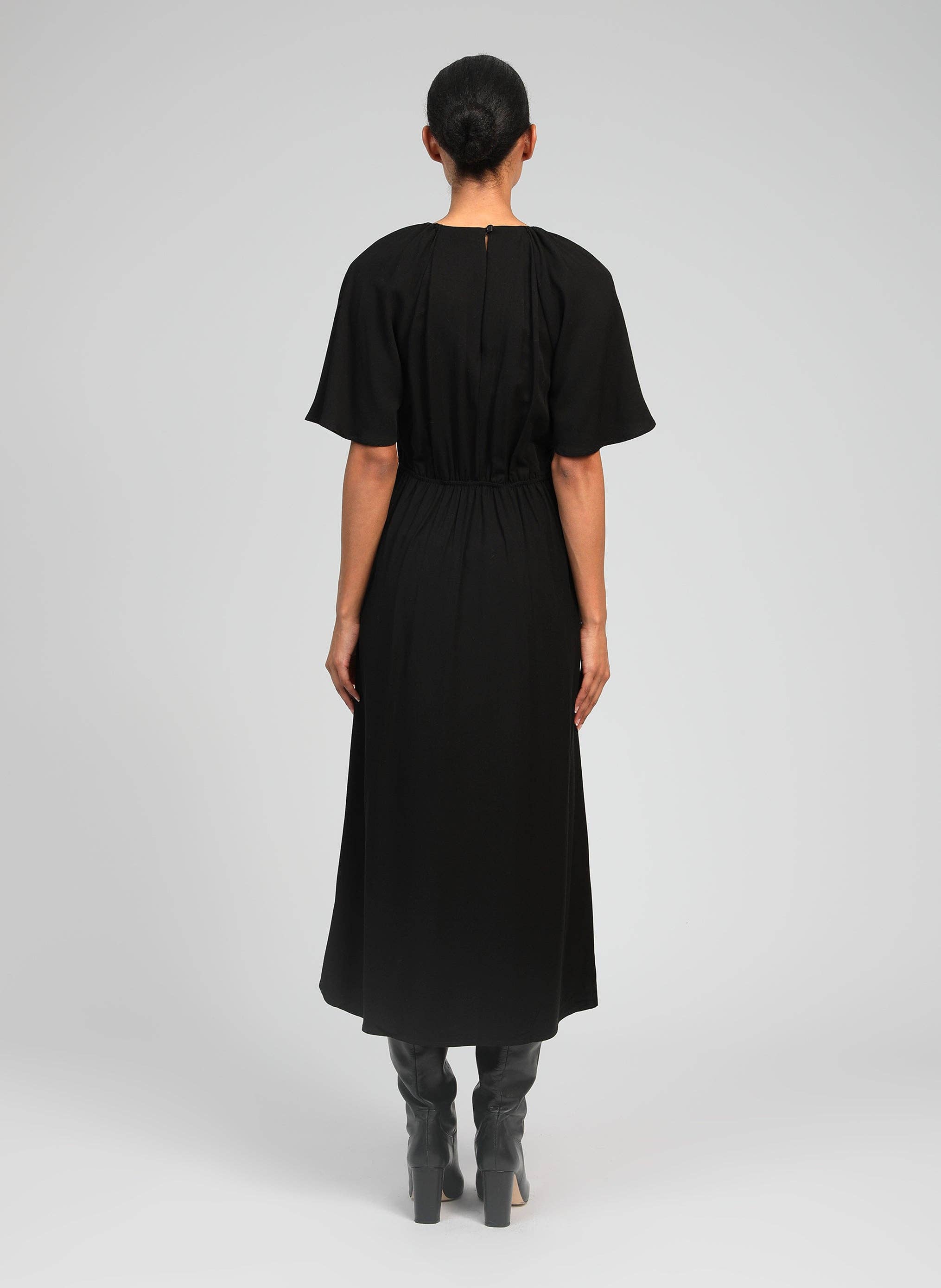 An'ge - Venta al por mayor Vestido - Mujer - VESTIDO LARGO MORIANA negro4