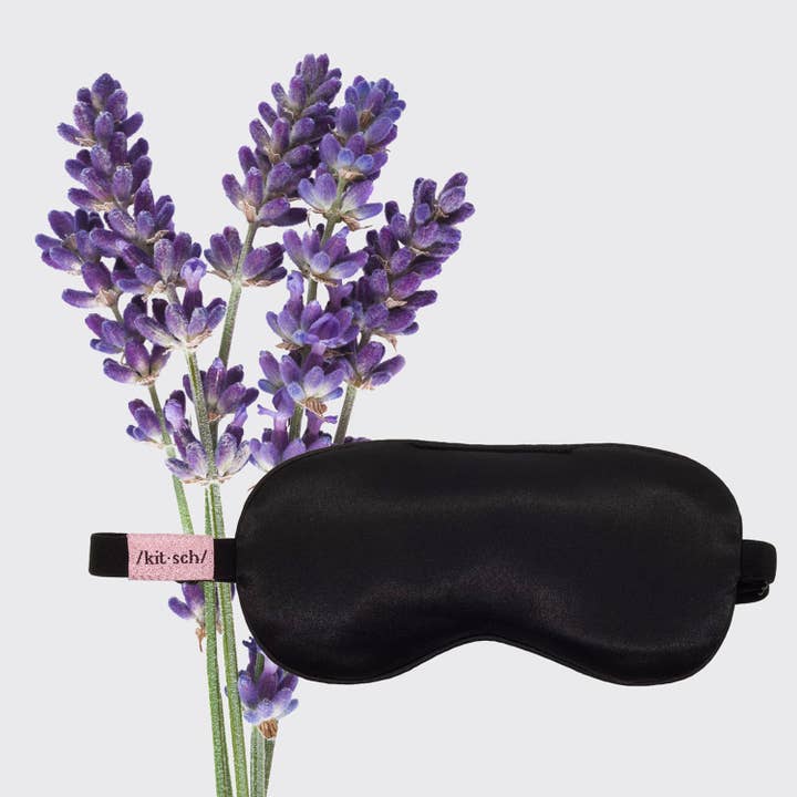 KITSCH - Wholesale Sleep/Eye Mask - The Lavender Weighted Satin Eye Mask