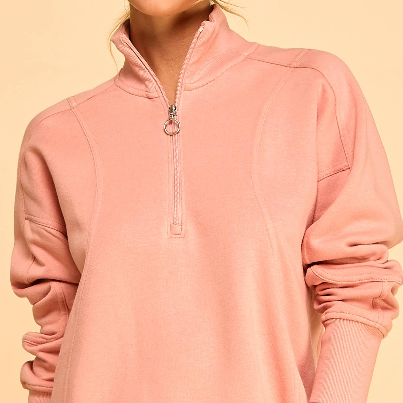 FREEZIA - Vente Robe – femme - SWEAT-SHIRT ZIPPÉ EN TISSU ÉPONGE FRANÇAIS, ROBES DÉCONTRACTÉES-FZ0010-D111