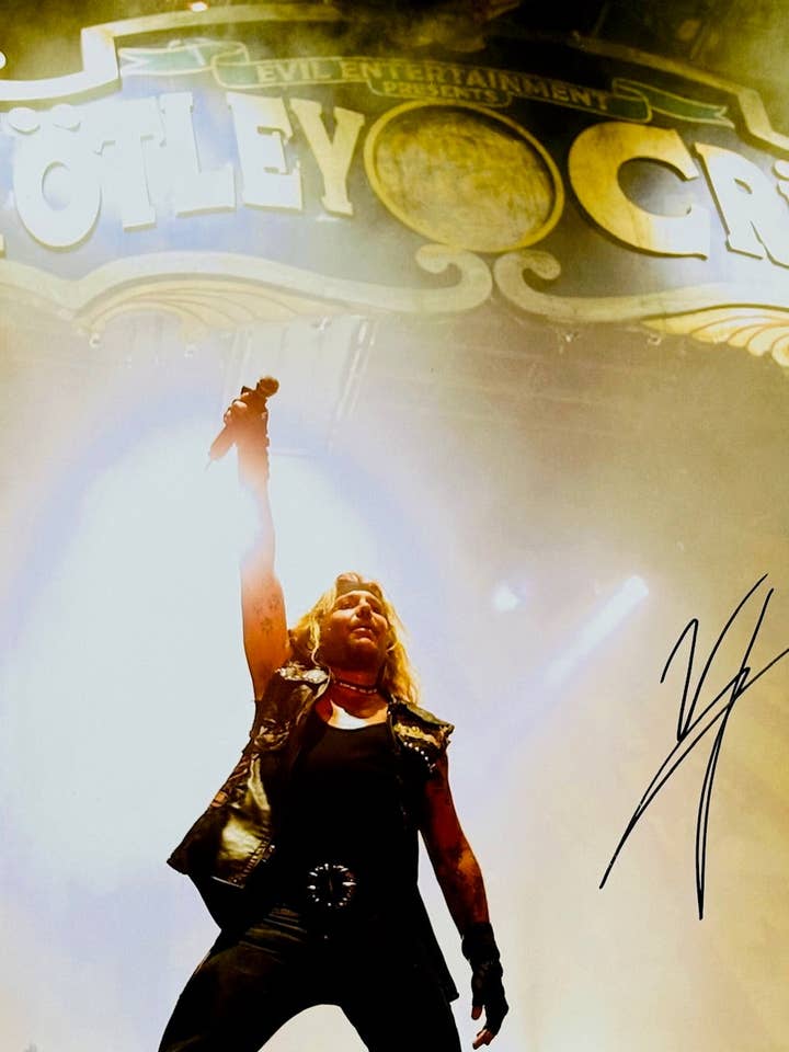Vince Neil Autographed 16x20 Motley Crue Photo (JSA Witness) for wholesale by Hollywood Collectibles