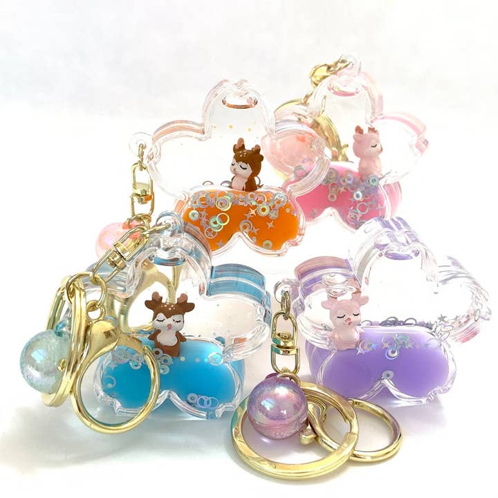 12061 Flower Animal Floaty Key Charm for wholesale by BCmini