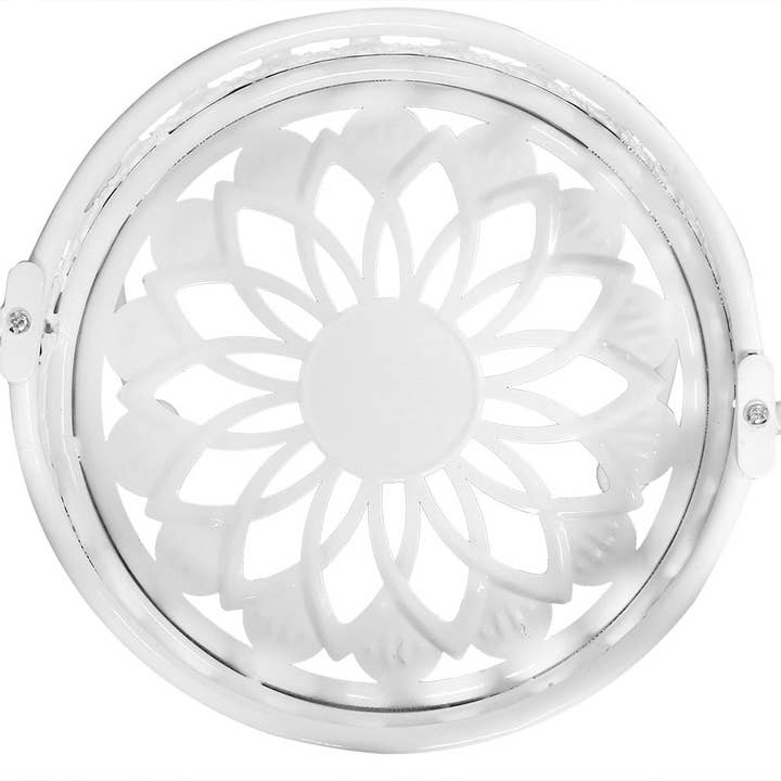 Sunnydaze Decor - Wholesale Plant Pot Stand - 4-Tier Ferris Wheel Indoor/Outdoor Plant Stand - White