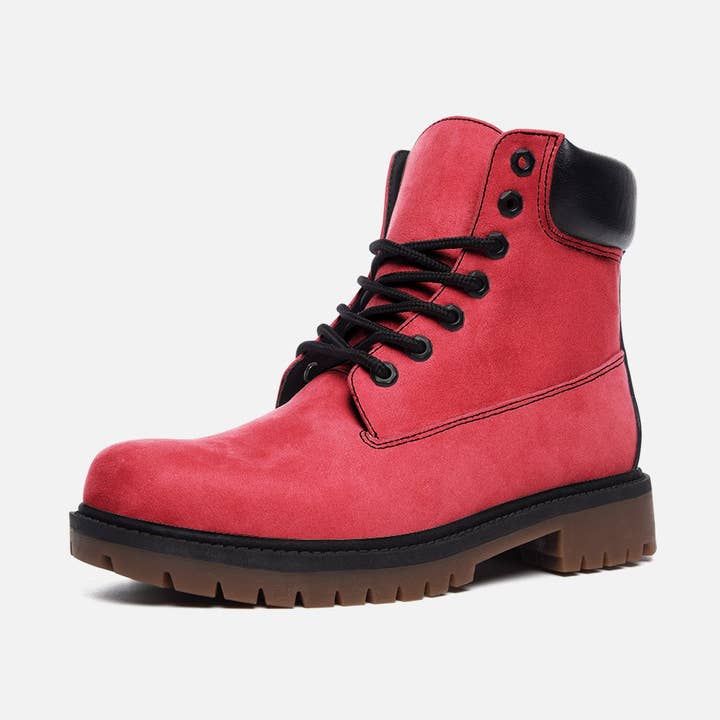 Vegansk ruskindsstøvle i min hibiskus for engroshandel hos Rainbow City