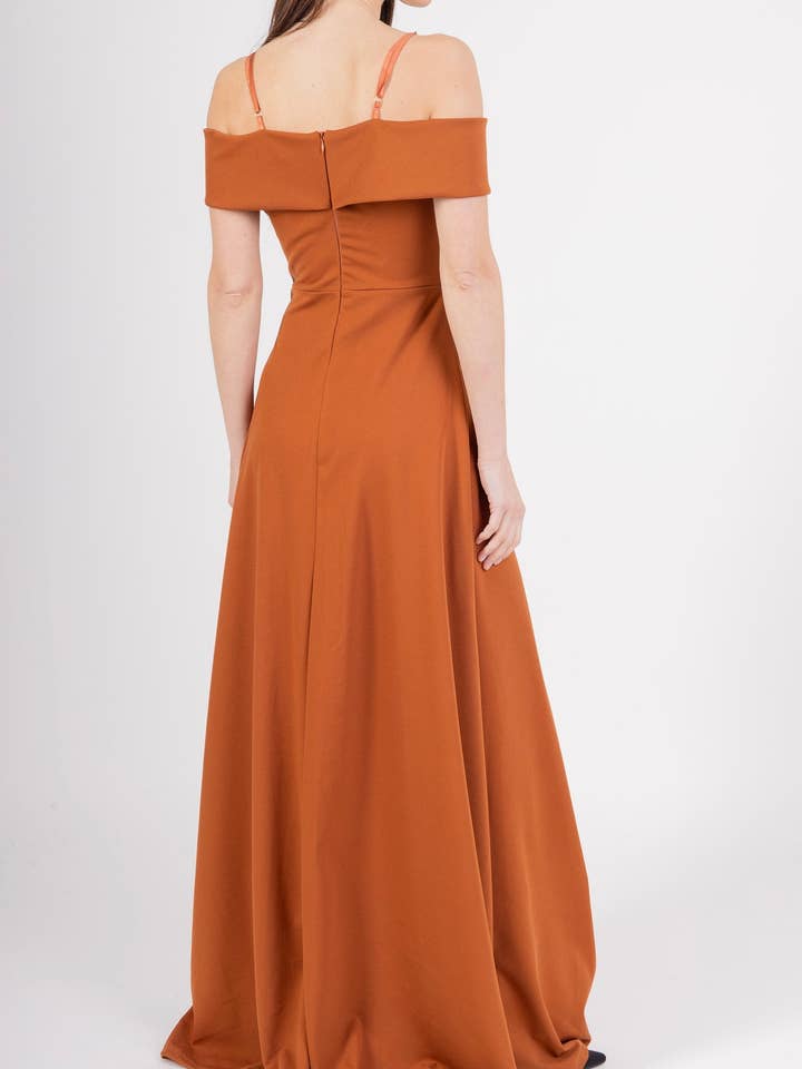 Alice'Desir - Wholesale Gown - Women's - 8892 A-line dress with boat neckline17