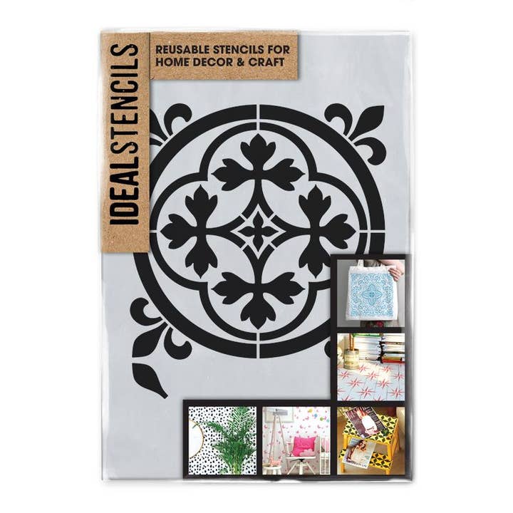 Palencia Tile Stencil for wholesale by Ideal Stencils
