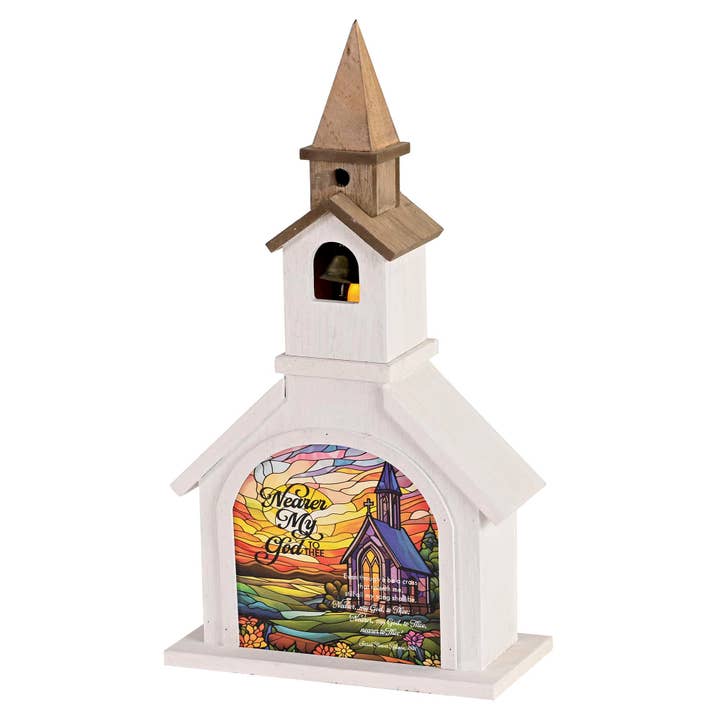Cottage Garden - Wholesale Decorative Tabletop Object - Church Figurine Nearer My God To Thee1