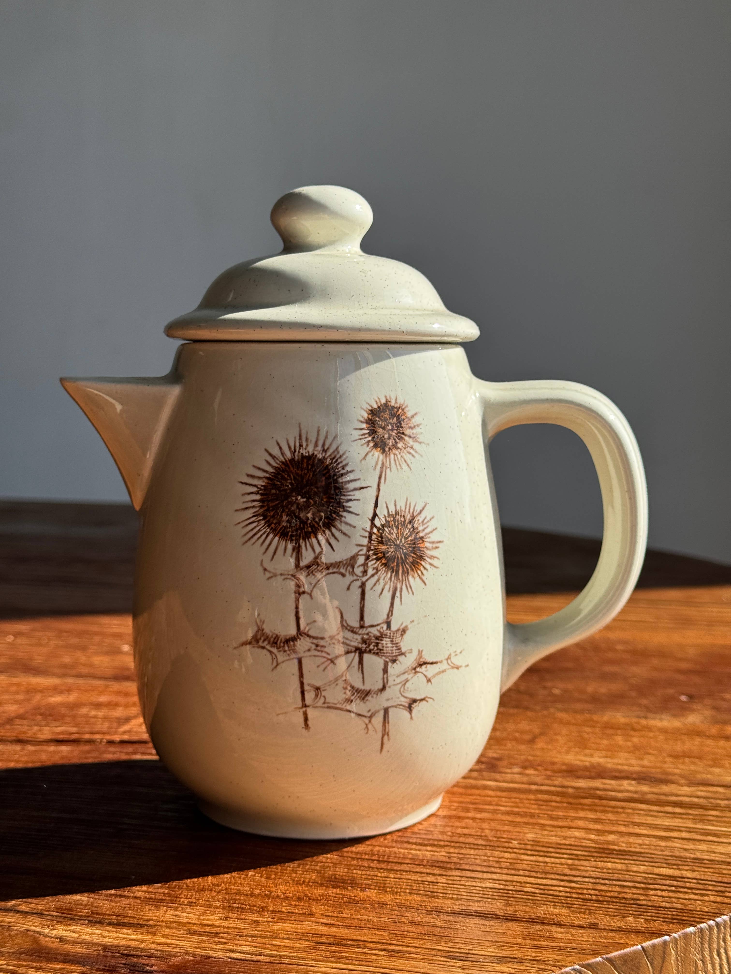 Office Objets - Wholesale Tea Pot - Sarreguemines teapot with thistle patterns H202