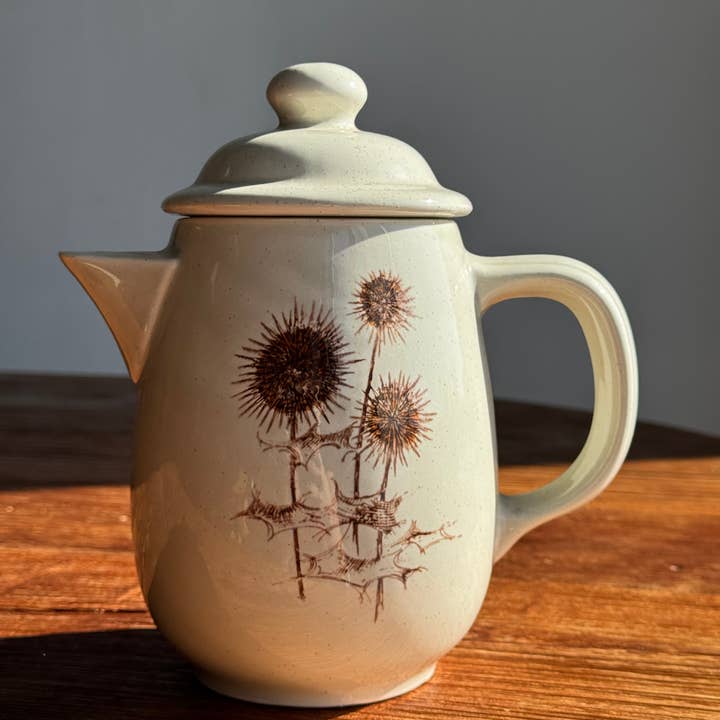 Office Objets - Wholesale Tea Pot - Sarreguemines teapot with thistle patterns H202