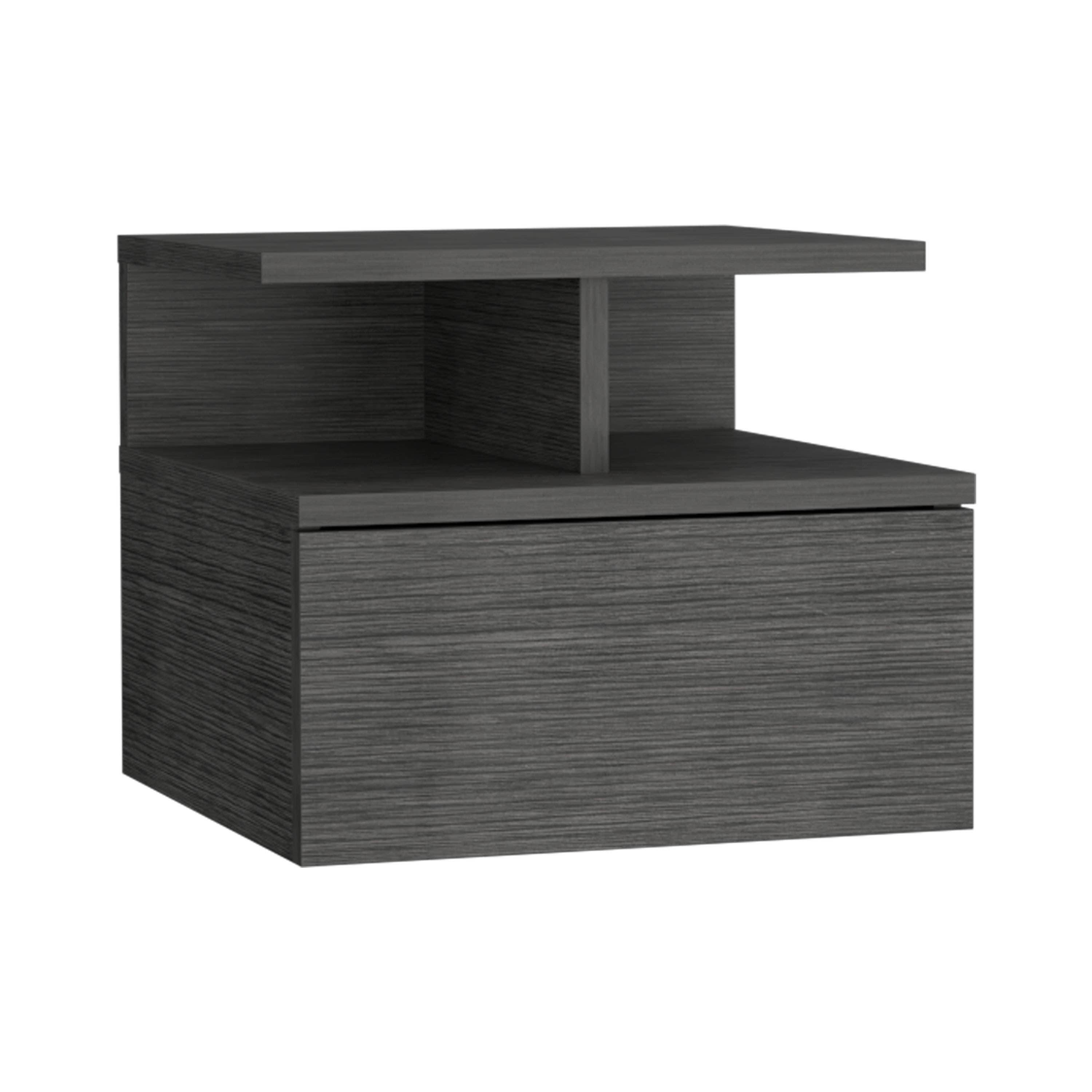 TUHOME FURNITURE - Wholesale Bedroom Furniture - Adele Floating Nightstand, Drawer, Open Top Shelves22